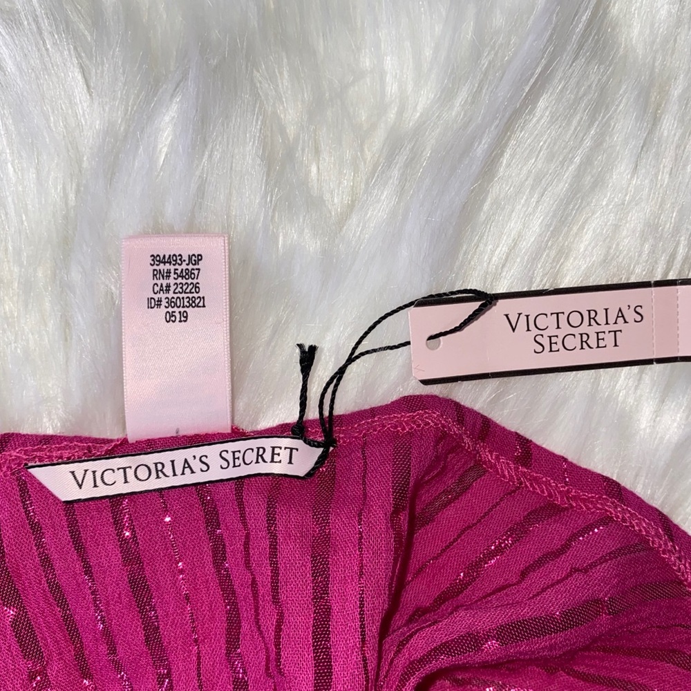 Victoria’s Secret Shine Pink Stripe Romper - Picture 5 of 6
